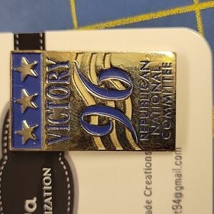 Victory 96 Republican National Committee 1.25" Tack Pin